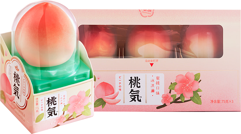 Peach ice cream
