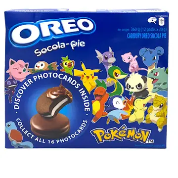 Oreo Socola Pie Chocolate Pokémon Edition 12pk (Photocards Inside)