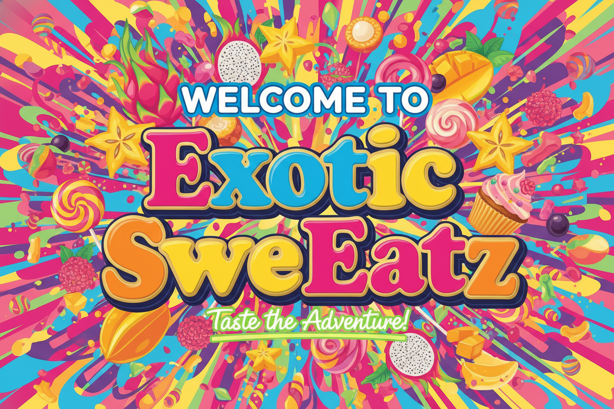  Welcome to Exotic SweEatz with  vibrant colors 